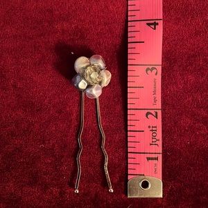 2/$15 Hair pin with vintage earring